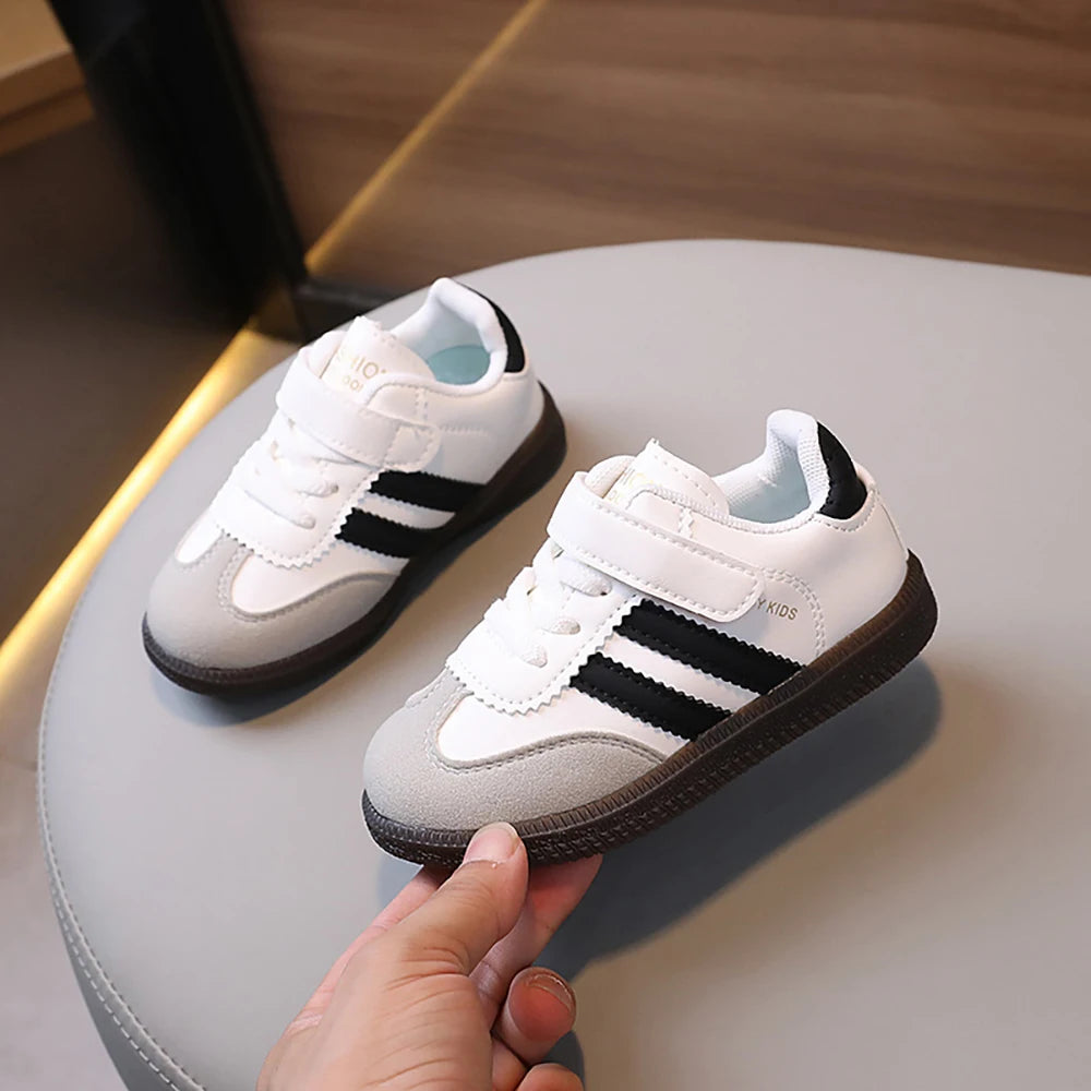 Spring Sport Shoes For Children PU Leather Ergonomics Kids Sneakers Soft-soled Children's Sneakers Boy's Girl's Tennis Shoes by My Store
