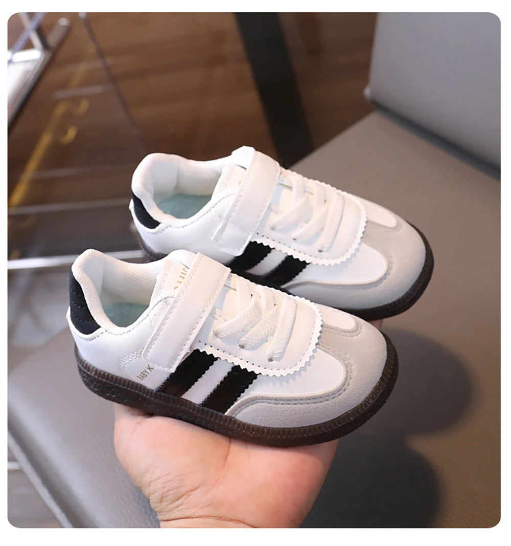 Spring Sport Shoes For Children PU Leather Ergonomics Kids Sneakers Soft-soled Children's Sneakers Boy's Girl's Tennis Shoes by My Store
