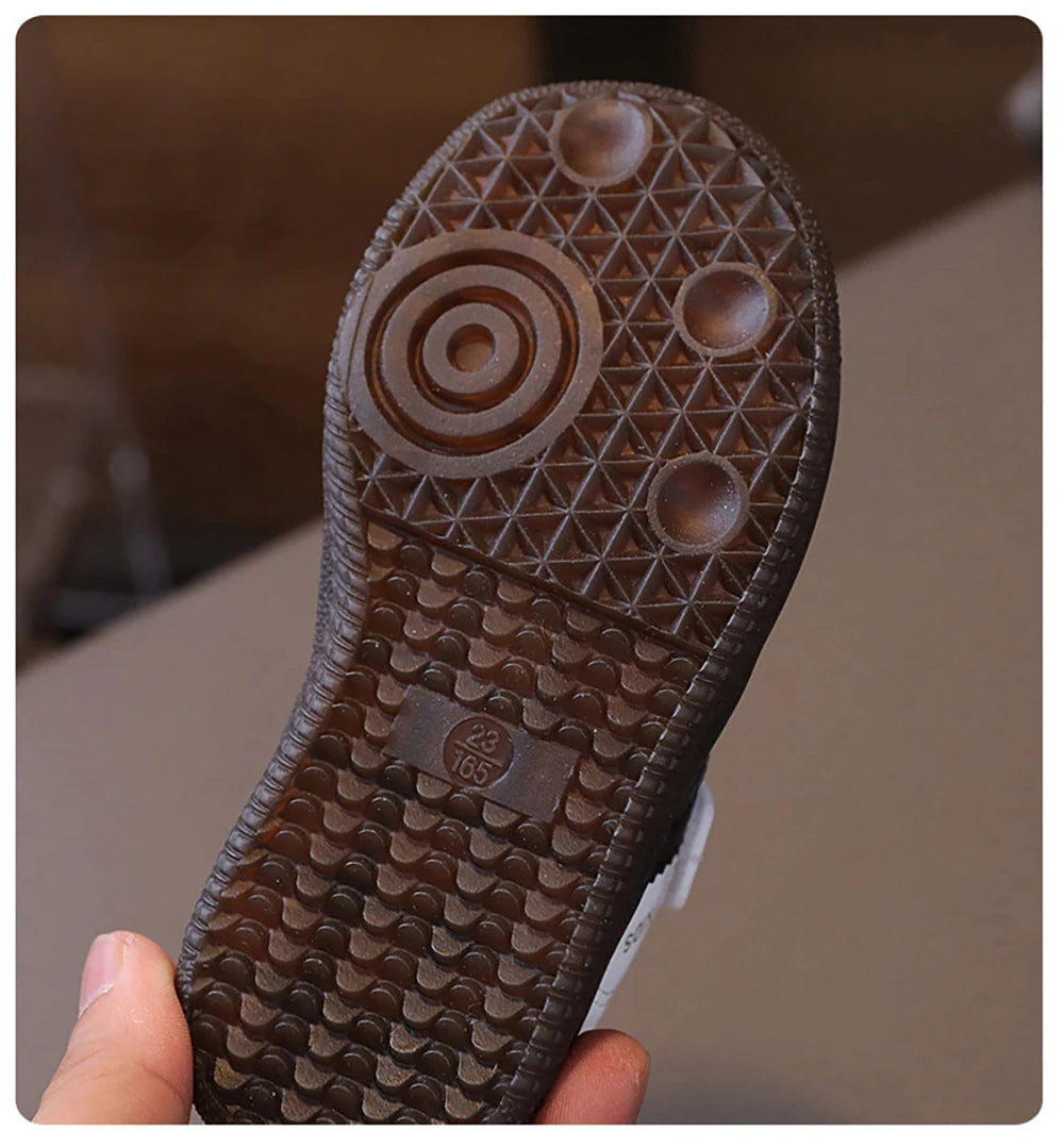 Spring Sport Shoes For Children PU Leather Ergonomics Kids Sneakers Soft-soled Children's Sneakers Boy's Girl's Tennis Shoes by My Store