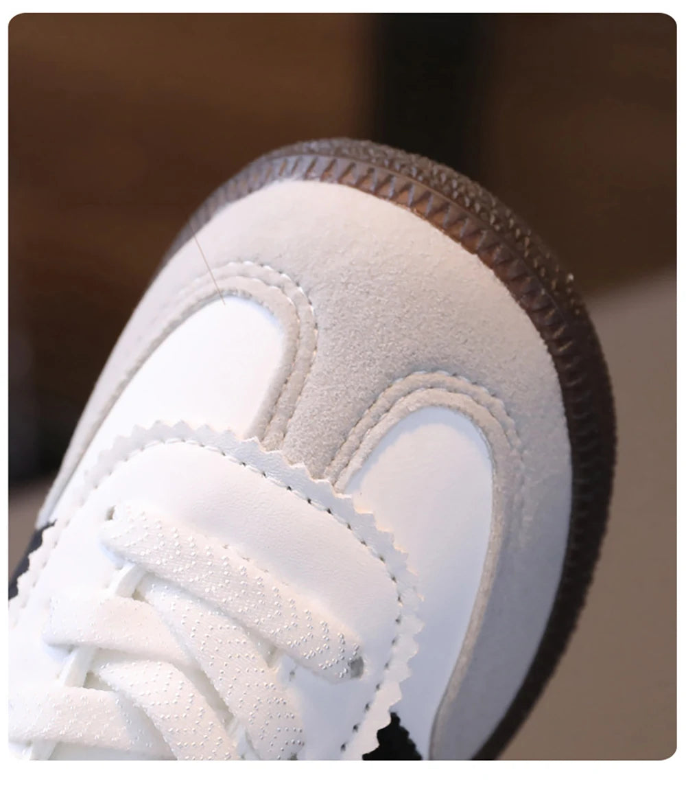 Spring Sport Shoes For Children PU Leather Ergonomics Kids Sneakers Soft-soled Children's Sneakers Boy's Girl's Tennis Shoes by My Store