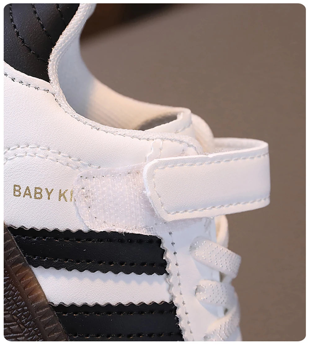 Spring Sport Shoes For Children PU Leather Ergonomics Kids Sneakers Soft-soled Children's Sneakers Boy's Girl's Tennis Shoes by My Store