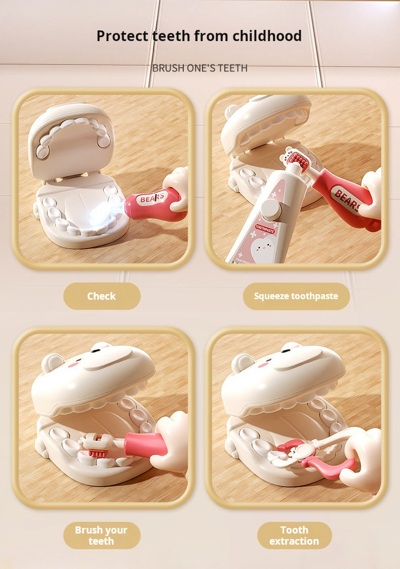 Children's play house little doctor toy set girl stethoscope doctor medical box nurse plays injection baby