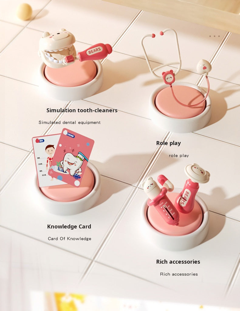 Children's play house little doctor toy set girl stethoscope doctor medical box nurse plays injection baby