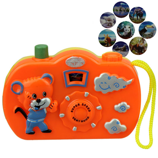 1pc Light Projection Camera Kids Educational Toys for Children Baby Gifts Animals World Random Color No Need To Install Battery