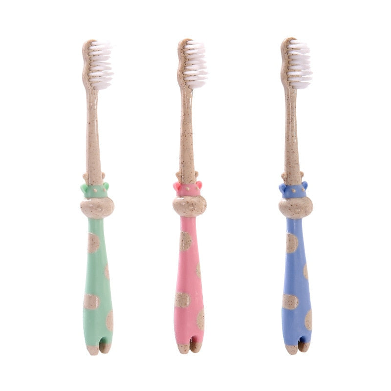 Baby Cute Soft-bristled Toothbrush for Children Teeth Cartoon Character Deer Training Toothbrushes Baby Dental Care Tooth Brush