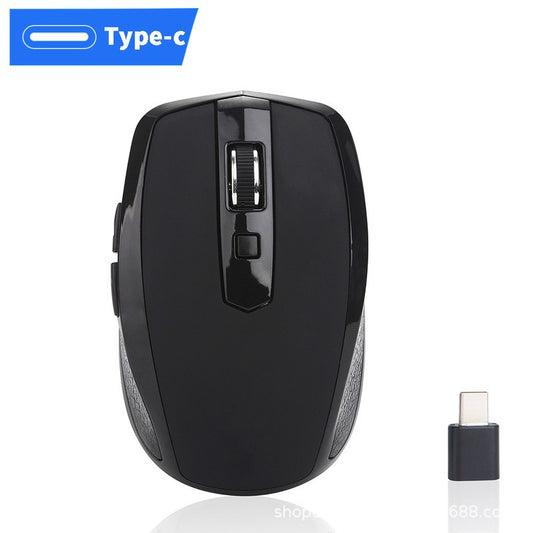 Souris sans fil USB-C silencieuse pour ordinateur portable, bureau, jeu, créative