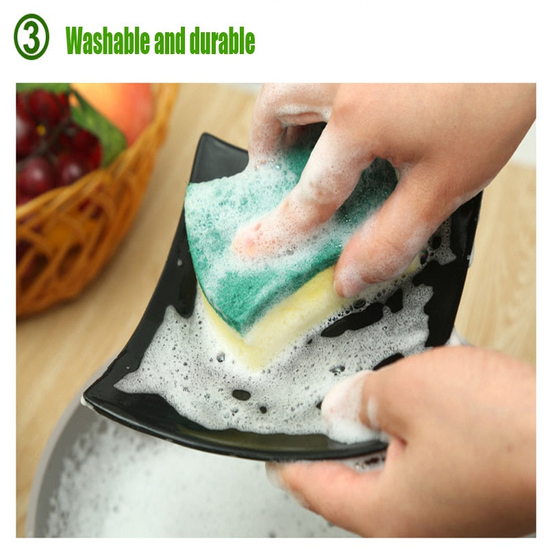 5pcs Melamine Magic Wipe Dish Sponge Kitchen Clean Scouring Cloth Dish Washing Sponge Kitchen Cleaning Tools