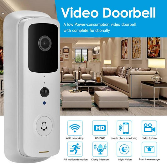 Sonnette vidéo IP intelligente WiFi V30 1080P, interphone vidéo avec alarme infrarouge, moniteur en temps réel, caméra de sécurité, sonnette IP intelligente 