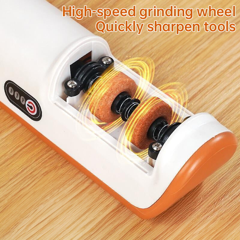 Multifunctional Electric Knife Sharpener. Automatic, professional, small - sized for kitchen use. Quick - sharpening with non - by eprolo