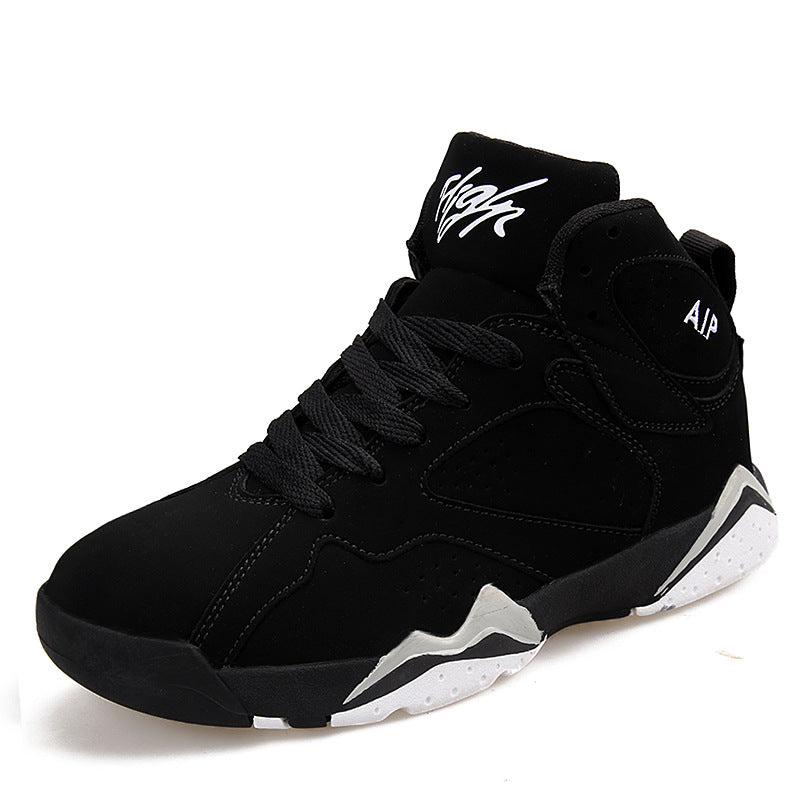 Cross-border basketball shoes men's wear-resistant non-slip high-top men's couple casual combat boots, youth sports shoes, trendy shoes by My Store
