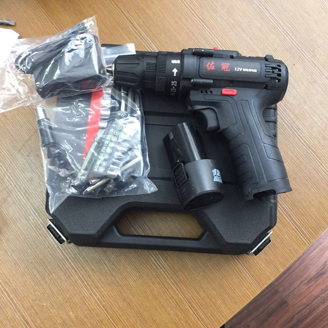 Zuoguan lithium electric drill two-speed rechargeable drill pistol drill multifunctional household electric screwdriver electric screwdriver factory direct sales