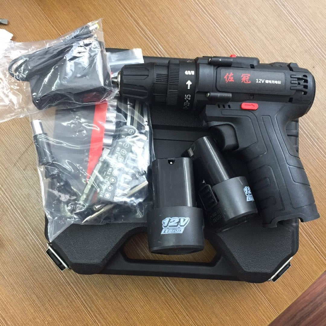 Zuoguan lithium electric drill two-speed rechargeable drill pistol drill multifunctional household electric screwdriver electric screwdriver factory direct sales