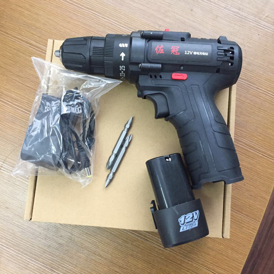 Zuoguan lithium electric drill two-speed rechargeable drill pistol drill multifunctional household electric screwdriver electric screwdriver factory direct sales