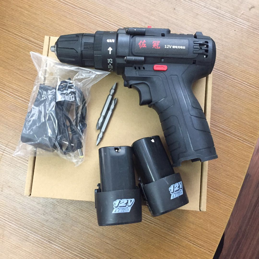 Zuoguan lithium electric drill two-speed rechargeable drill pistol drill multifunctional household electric screwdriver electric screwdriver factory direct sales