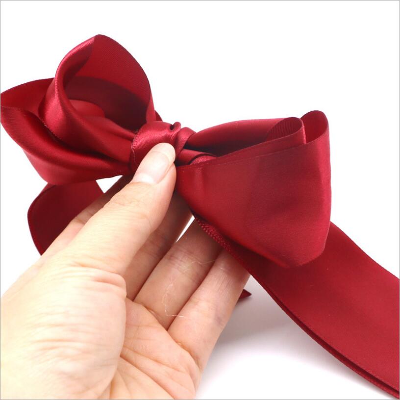 1pcs Women Rubber Bands Tiara Satin Ribbon Bow Hair Band Rope Scrunchie Ponytail Holder Gum for Hair Accessories Elastic