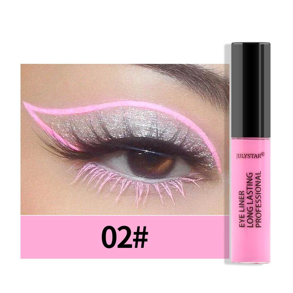 Eyeliner liquide imperméable et résistant à l'huile, ne coule pas, stylo eyeliner liquide de couleur nacrée 