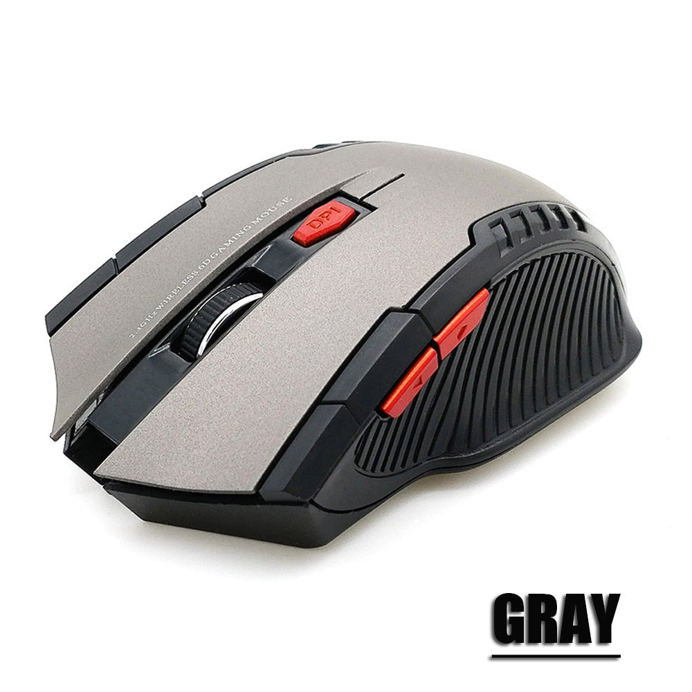 Souris sans fil 2,4 GHz avec récepteur USB, 2 000 DPI, pour ordinateur PC et portable 
