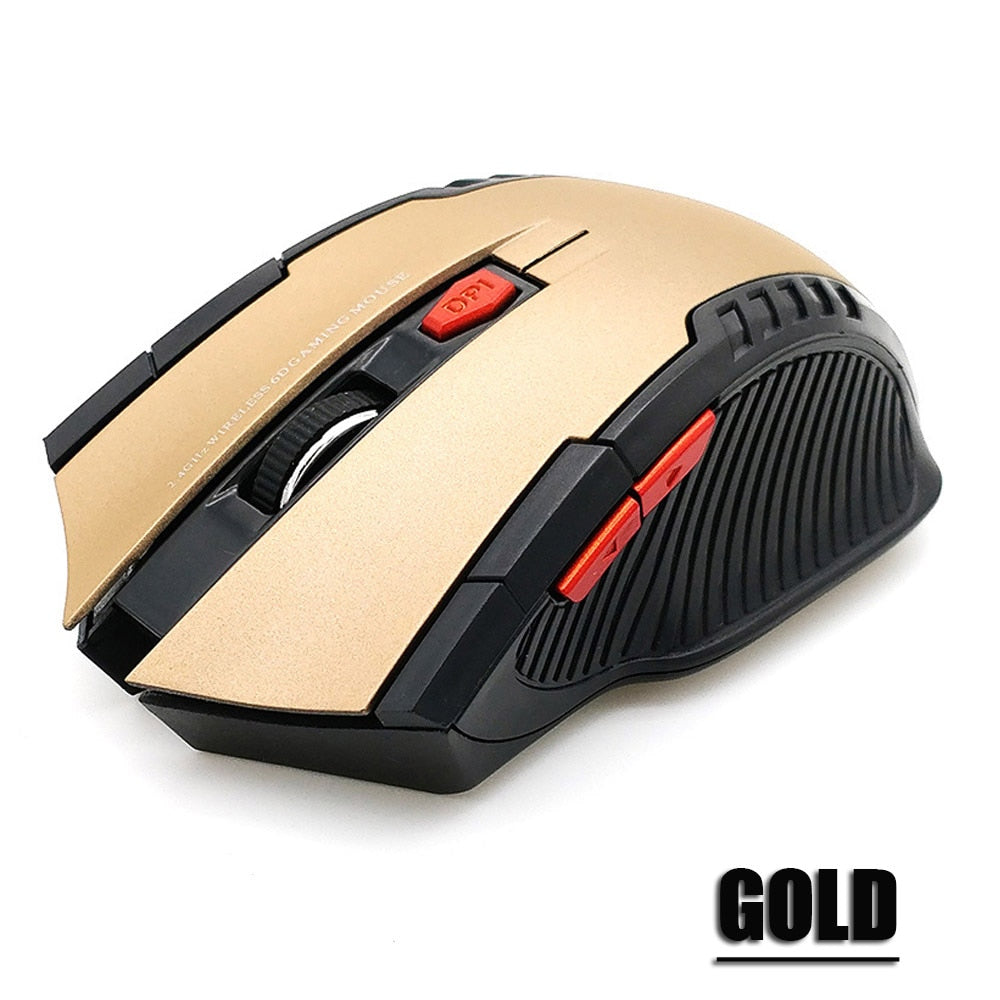 Souris sans fil 2,4 GHz avec récepteur USB, 2 000 DPI, pour ordinateur PC et portable 