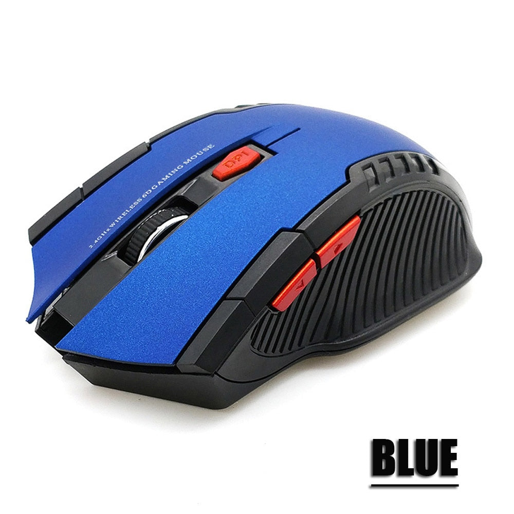 Souris sans fil 2,4 GHz avec récepteur USB, 2 000 DPI, pour ordinateur PC et portable 