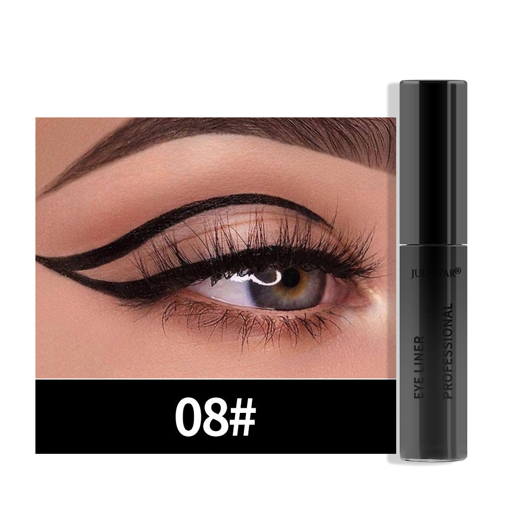 Eyeliner liquide imperméable et résistant à l'huile, ne coule pas, stylo eyeliner liquide de couleur nacrée 