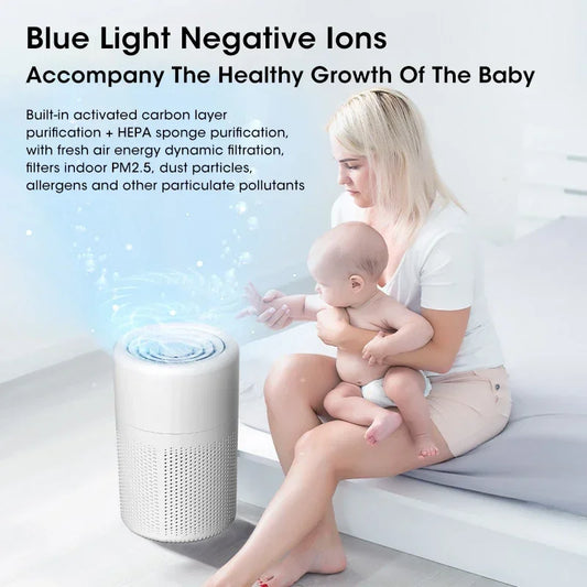 Air Purifier for Removing Smoke and Odor Household Dormitory Room Formaldehyde and Odor Negative Ion Desktop Purifier