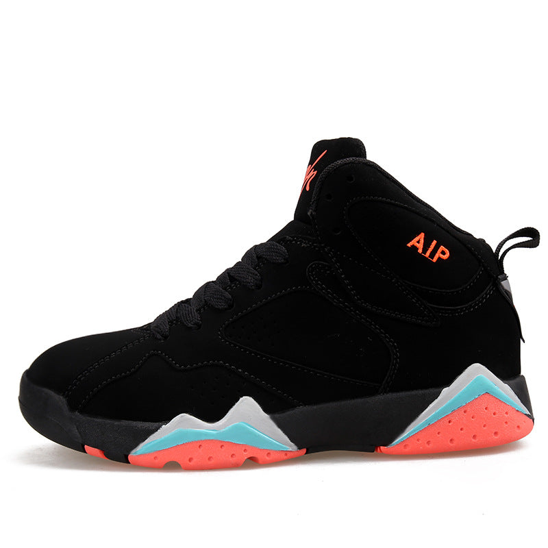 Cross-border basketball shoes men's wear-resistant non-slip high-top men's couple casual combat boots, youth sports shoes, trendy shoes by My Store