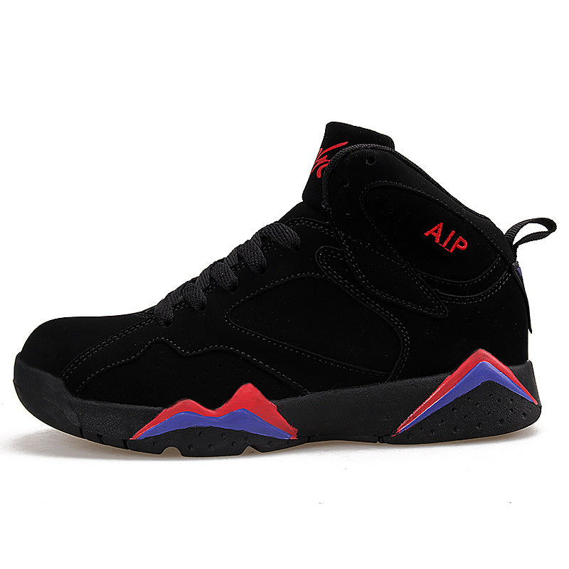 Cross-border basketball shoes men's wear-resistant non-slip high-top men's couple casual combat boots, youth sports shoes, trendy shoes by My Store