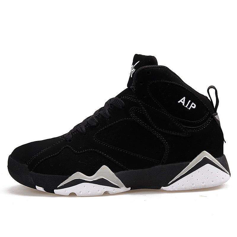 Cross-border basketball shoes men's wear-resistant non-slip high-top men's couple casual combat boots, youth sports shoes, trendy shoes by My Store