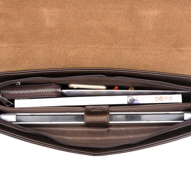 WEIXIER Brand Men High Quality Microfiber Synthetic Leather Tote Fashion Male Bag Messenger Business Handbag Laptop Shoulder Bag