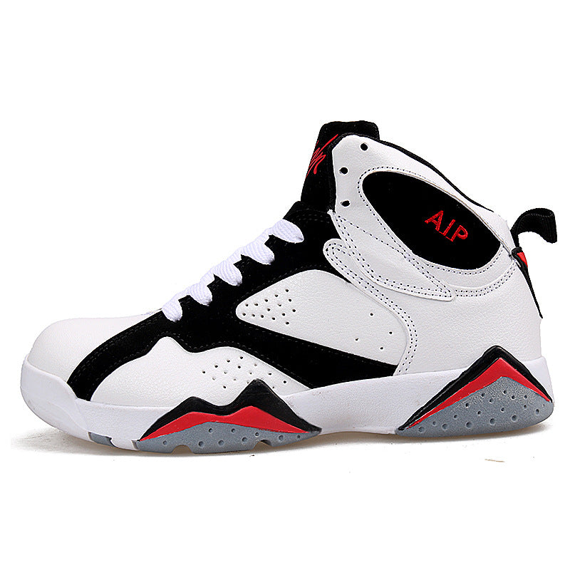 Cross-border basketball shoes men's wear-resistant non-slip high-top men's couple casual combat boots, youth sports shoes, trendy shoes by My Store