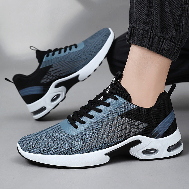 Men's Summer New Flyknit Air Cushion Shoes Cross border Men's Shoes Casual Shoes Sports Shoes Breathable Running Shoes by eprolo
