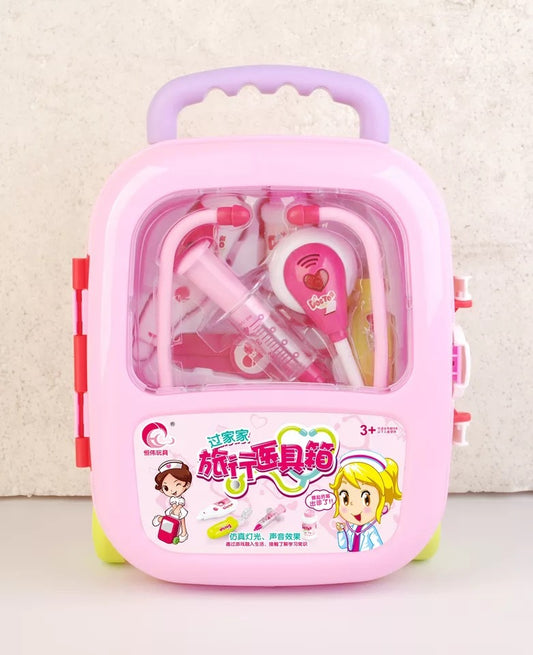8810 Kids Doctor Playset Baby Pass Needle Stethoscope Medical Box Simulation Tie Rod Medical Box