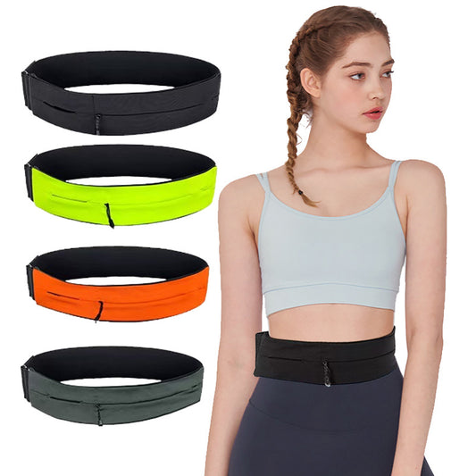 Sac banane tactique invisible à velcro, ceinture d'alpinisme, sac banane de sport, sac banane réglable à fermeture éclair invisible pour téléphone portable