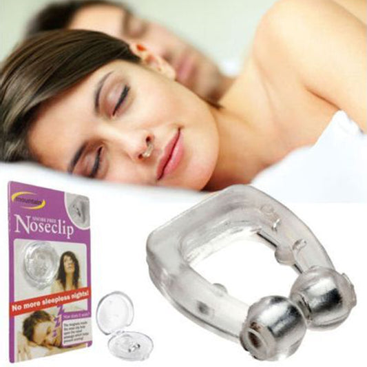 Silicone Magnetic Anti Snore Stop Snoring Nose Clip Sleep Tray Sleeping Aid Apnea Guard Night Device with Case by eprolo