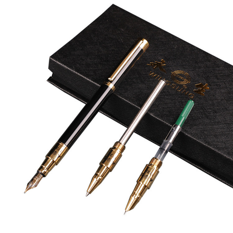 Yongsheng fountain pen gift box set gift gift art signature pen ballpoint pen metal wholesale student fountain pen