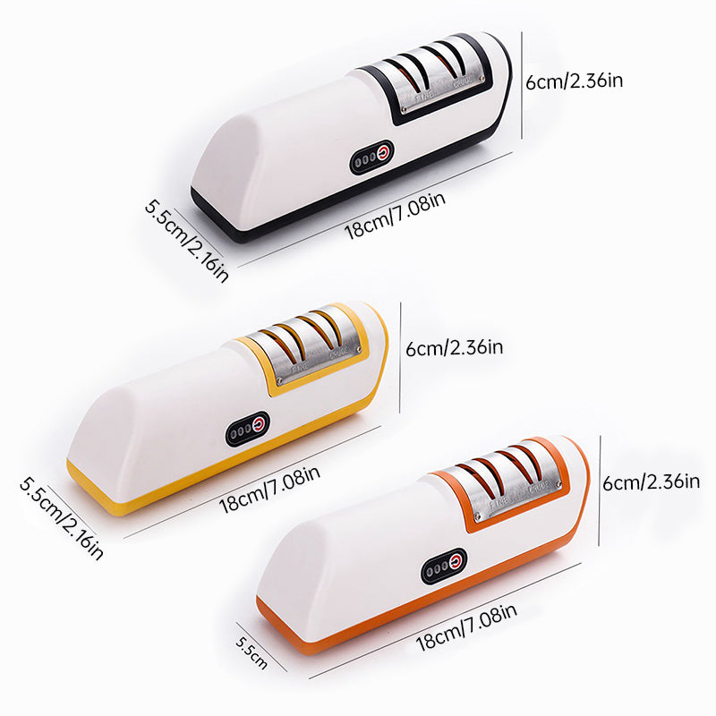 Multifunctional Electric Knife Sharpener. Automatic, professional, small - sized for kitchen use. Quick - sharpening with non - by eprolo