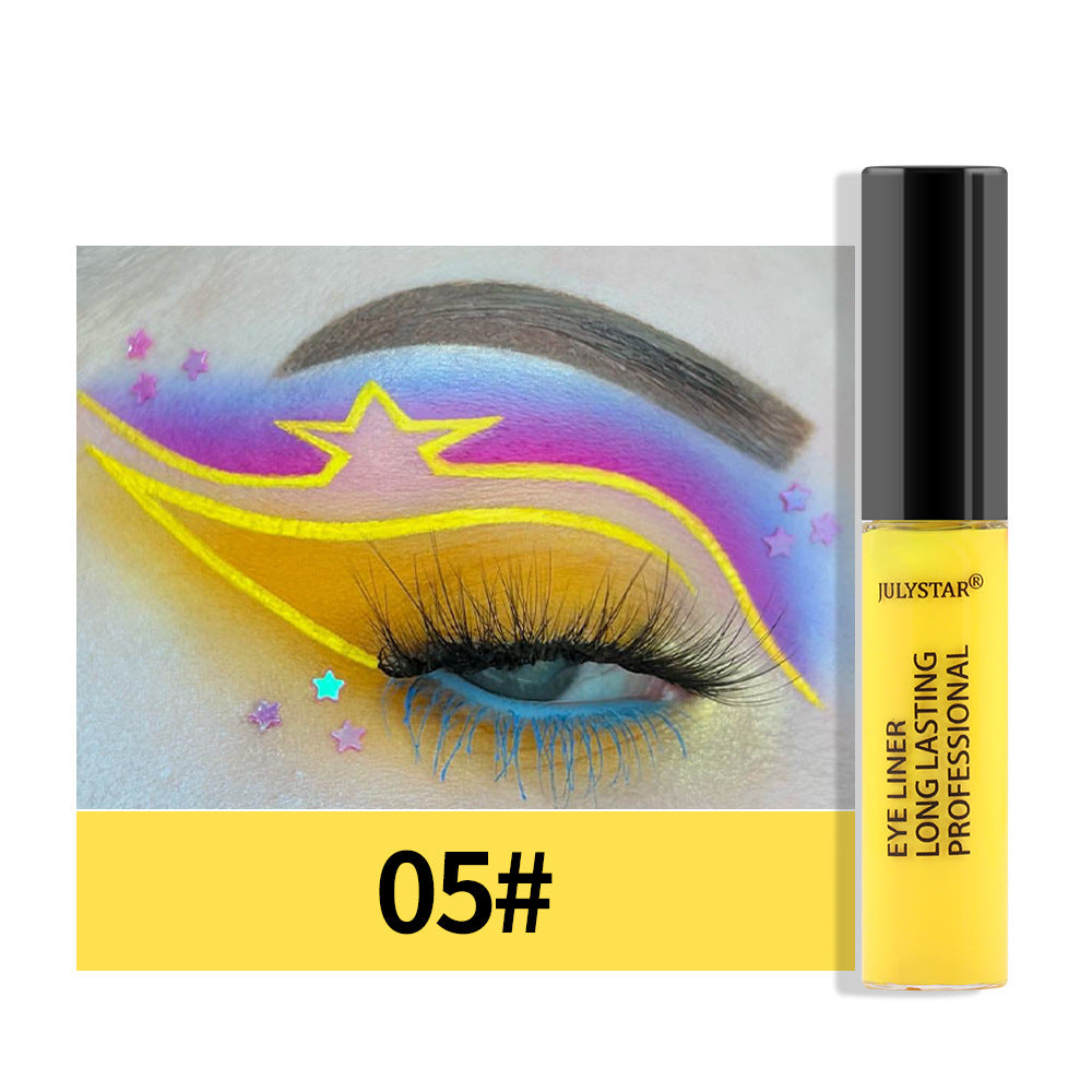 Eyeliner liquide imperméable et résistant à l'huile, ne coule pas, stylo eyeliner liquide de couleur nacrée 