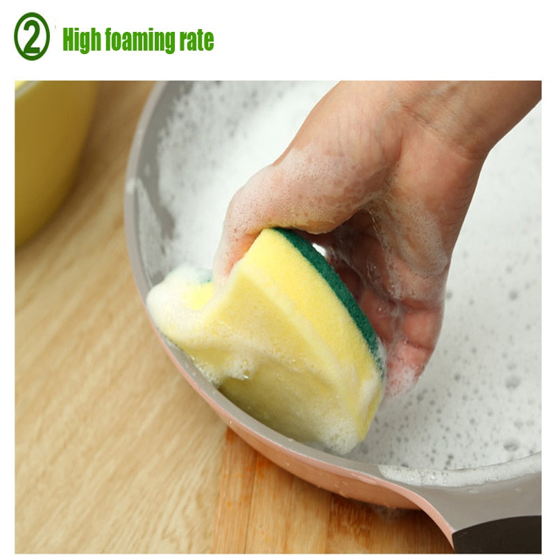 5pcs Melamine Magic Wipe Dish Sponge Kitchen Clean Scouring Cloth Dish Washing Sponge Kitchen Cleaning Tools