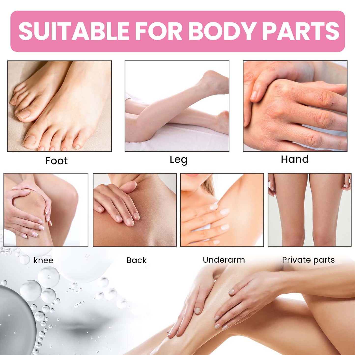 Crème éclaircissante pour les aisselles, réparatrice d'Acanthoderma Nigricans, peau douce et hydratée.