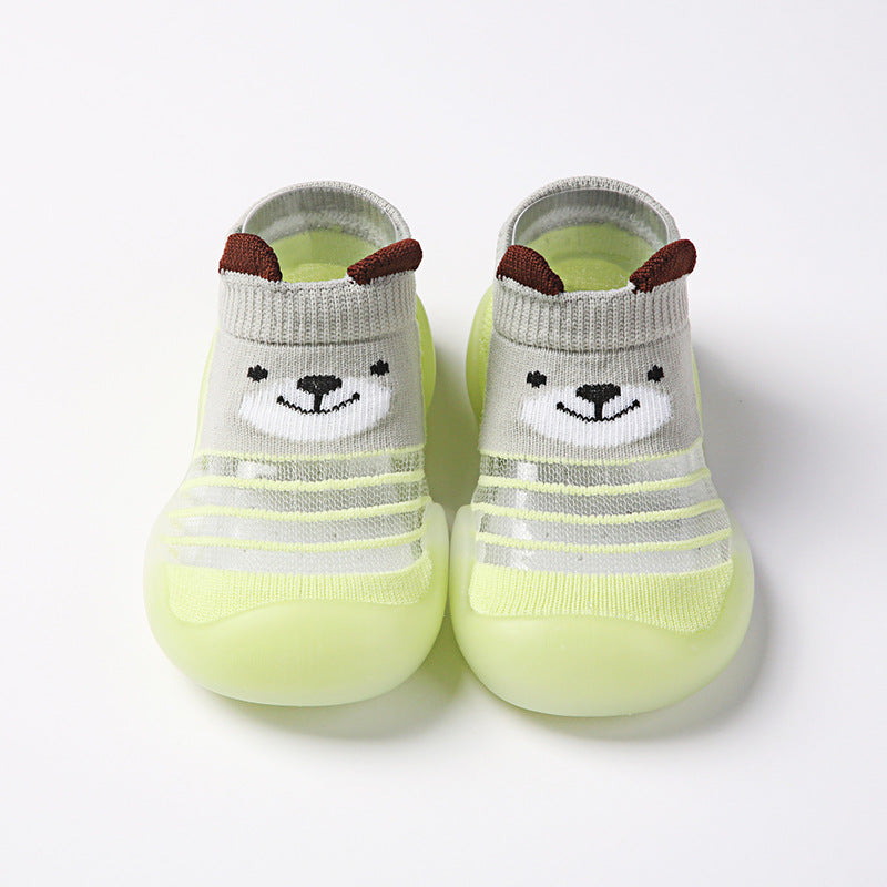 Summer children's floor shoes and socks breathable ice silk non-slip soft bottom baby home indoor shoes kindergarten early education socks shoes by eprolo
