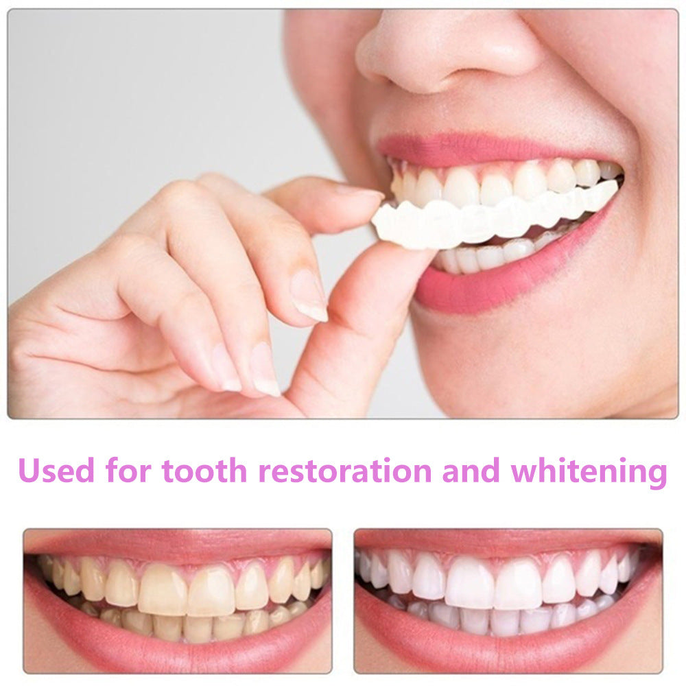 Appareils orthodontiques de simulation pour dents supérieures et inférieures Appareils orthodontiques non poreux Manchons de blanchiment Prothèses dentaires de simulation en silicone de deuxième génération 