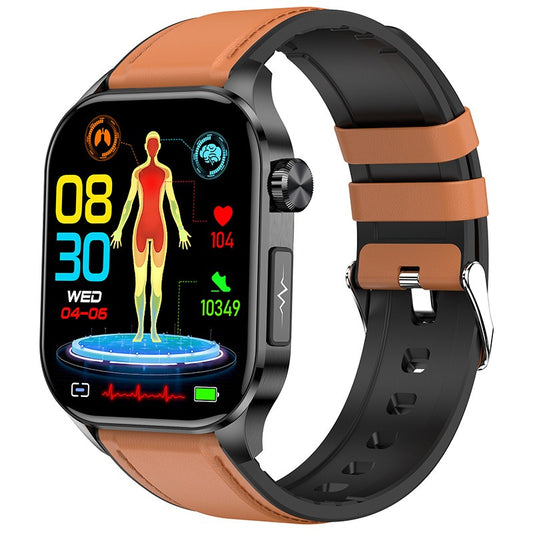 New ET580 smartwatch ECG blood glucose uric acid blood lipids body temperature men's photo and phone call watch by eprolo