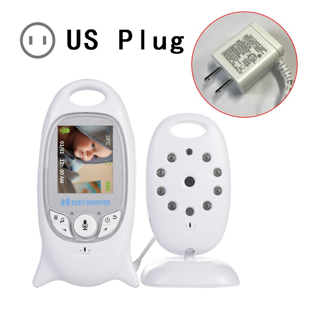 Babyphone électronique VB601 2 pouces BeBe Baba, baby-sitter électronique, radio, vidéo, caméra, vision nocturne, surveillance de la température, 8 berceuses 