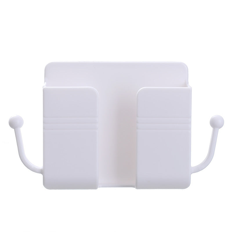 Original Wall-Mounted TV Air Conditioner Remote Control Board Storage Box Bedside Mobile Phone Charging Bracket Storage Rack by eprolo