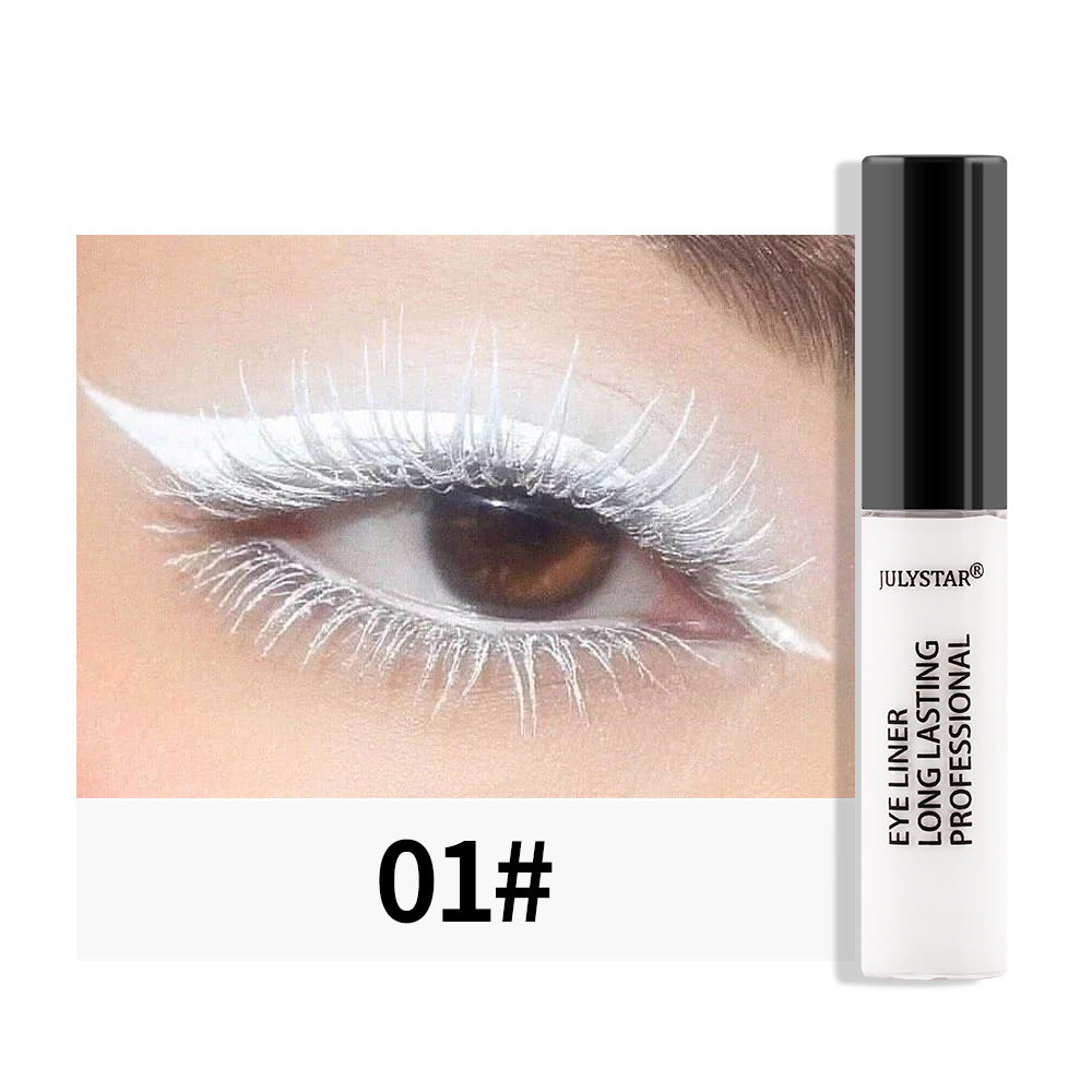 Eyeliner liquide imperméable et résistant à l'huile, ne coule pas, stylo eyeliner liquide de couleur nacrée 