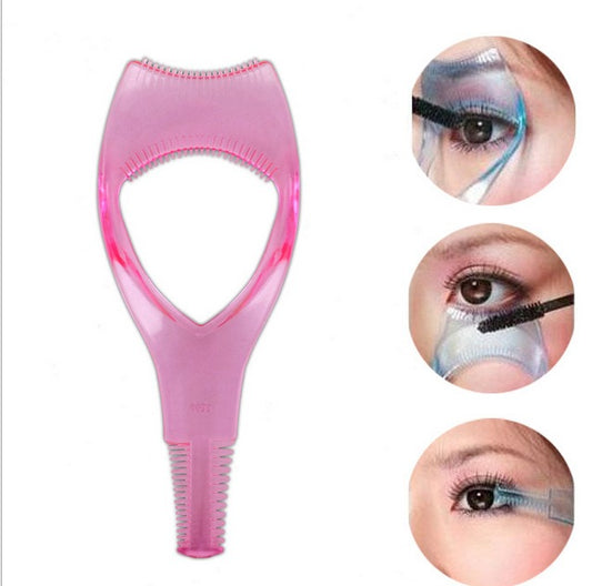 Carte de cils tridimensionnelle trois en un carte de cils en plastique transparent aide aux cils