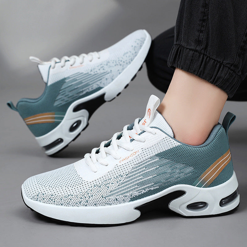 Men's Summer New Flyknit Air Cushion Shoes Cross border Men's Shoes Casual Shoes Sports Shoes Breathable Running Shoes by eprolo