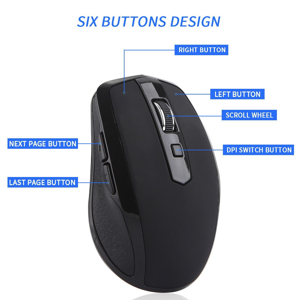 Souris sans fil USB-C silencieuse pour ordinateur portable, bureau, jeu, créative