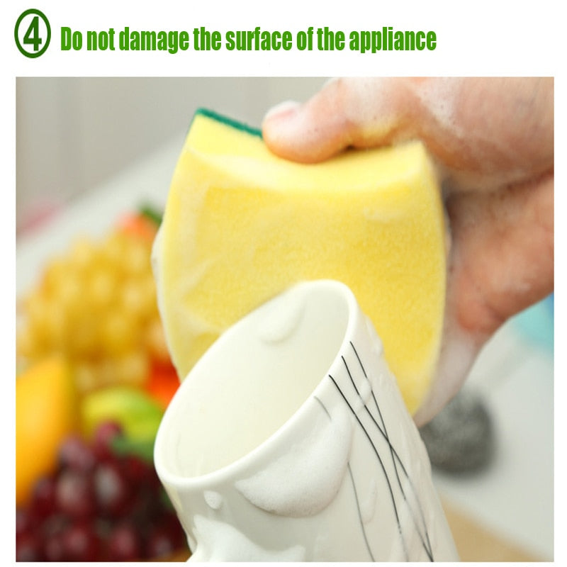 5pcs Melamine Magic Wipe Dish Sponge Kitchen Clean Scouring Cloth Dish Washing Sponge Kitchen Cleaning Tools