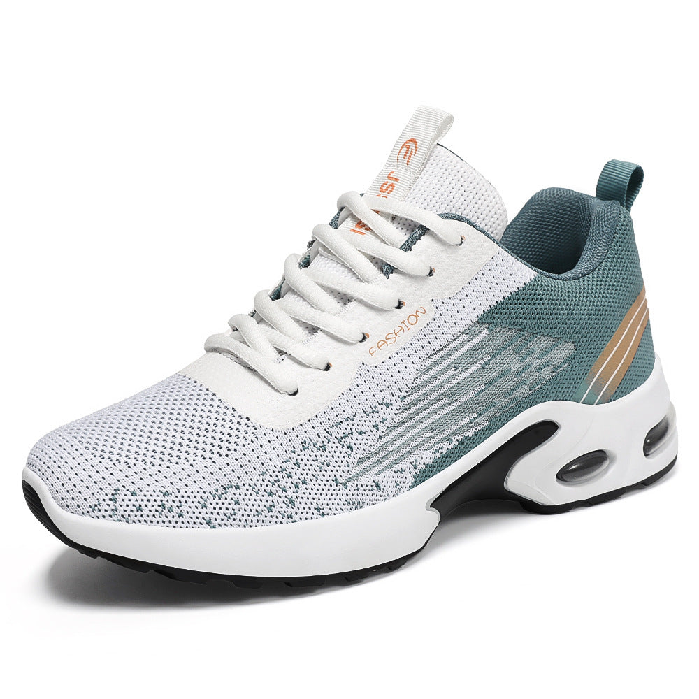 Men's Summer New Flyknit Air Cushion Shoes Cross border Men's Shoes Casual Shoes Sports Shoes Breathable Running Shoes by eprolo